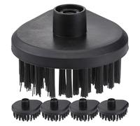 GARIOUANS 5 Pezzi Testine Spazzola per Pulitore a Vapore Portatile, Accessori Riutilizzabili per Scopa a Vapore, Ricambi Compatibili per Pulizia Cucina, Bagno e Pavimenti, Sostituzione