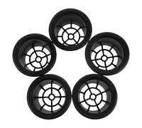 GARIOUANS 5 Tubi Porta Altoparlante 58mm in Plastica Nera Resistente, Kit di Sfiato per Cabinet Subwoofer Pa e Casse Acustiche, Accessori Fai da Te per Migliorare Uscita Audio e