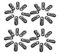 GARIOUANS 50sets Forcine per Bottone Automatico Vuote Fermagli Artigianali in Forma Goccia d Fermagli Scatto per Senza Piega per Acconciature da Salone Frangia e Inclusi Cuscinetti in per