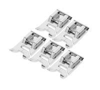 GARIOUANS 5pezzi Piede per Macchina da Cucire Piedino per Cucitura Dritta per Cucito Domestico Accessorio per Orlo Compatibile Singer Brother