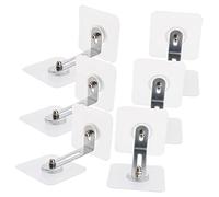 GARIOUANS 6 per Fissaggi Antiribaltamento per Sicurezza Ancoraggi Adesivi per Armadi e Librerie Facile Installazione e Resistente Protezione per La Casa