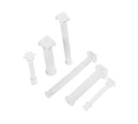 GARIOUANS 6 Pezzi Mini Colonne Romane in Plastica Leggera per Decorazioni Tavolo Sabbia Altezza Facili da Dipingere per Progetti Miniature e Paesaggi Artistici