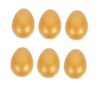 GARIOUANS 6 Pezzi Uova Decorative Legno per Kit DIY per Decorazione Uova per Tema e Atmosfera Pasquale