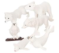 GARIOUANS 6 Statuette Animali in Miniatura Per Bambini Modelli Educativi Per Giochi Invernali Per Feste e Sviluppo Cognitivo