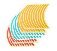 GARIOUANS 60 Pezzi Adesivi Segnalazione Pressione Riflettenti Tri-colore Rosso Cerchio Impermeabili Uv Resistenti per Strumenti Industriali Sicurezza Conformità