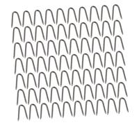 GARIOUANS 70 Pezzi Picchetti da U in Chiodi Fissaggio Sintetico Resistenti per Bordura Aiuola Ancoraggio Telo Pacciamatura e per Irrigazione e Fissaggi Esterni