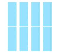 GARIOUANS 8 Pezzi Strisce Lettura Guidate Sovrapposizione Colorata Antistress Visivo per Dislessia e Adulti Segnalibri Plastica Trasparente per Chiarezza Testo e Tracciamento Linee