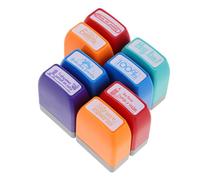 GARIOUANS 8 Pezzi Timbri Colorati per Insegnanti per Valutazione e Incoraggiamento in Classe Sicuri e Versatili per Apprendimento Dellinglese