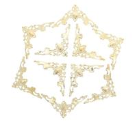 GARIOUANS 80 Pezzi Protezioni Angolari Metallo Vintage per Libri e Album Angoli Triangolari Decorativi in Ferro Intagliato per Scrapbooking Fotografie e Confezioni Regalo