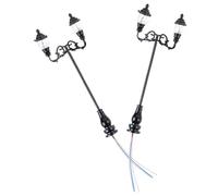 GARIOUANS 87 2 Pezzi Luce Bianca Led, Accessori per Diorama e Decorazioni Casa delle Bambole, Base Stabile per Paesaggi in Miniatura e Progetti Scolastici