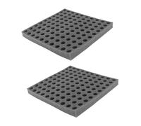 GARIOUANS Blocchi di Spugna per Germinazione Senza Terra 2 Pezzi, Vassoio per Piantine Idroponiche Neri per Coltivazione di Verdure sul Balcone, Substrato per Germogli di Soia e Fagioli