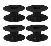 GARIOUANS Bobina Porta-Prolunghe in Plastica Nera Set da 4 Pezzi Organizer Cavi Elettrici Leggeri e Portatili per Stoccaggio e Gestione Prolunga Adatta per Uso Esterno e Trasporto