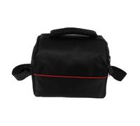GARIOUANS Borsa per Fotocamera DSLR Compatta Nera Tracolla Singola Custodia Resistente Antiurto per Fotocamera Digitale Tasca Laterale in Rete per Accessori per Uso Esterno e Studenti