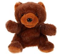 GARIOUANS Burattino Orso di Peluche Morbido per Marionetta Mano Educativa per Giochi di Immaginazione e Racconti Interattivi Giocattolo Animale Cartoon per Divertimento Senza Schermo