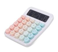 GARIOUANS Calcolatrice da Tavolo Base con Display Inclinato Portatile e Leggera Funzioni Scientifiche Semplici Design Colorato Sfumato per Ufficio e Scuola