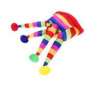 GARIOUANS cappello da clown divertente carnevale costume da pagliaccio copricapo da festa accessorio cosplay mascherato cappelli pazzi vestito da mascherata Cappello mago provato