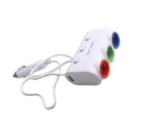 GARIOUANS Caricabatterie per Accendisigari da Auto 12v 3.1a Interruttore Indipendente, Doppia Porta USB Multifunzione in Abs, Protezione Sovracorrente e Compatibile per Veicoli, Camion