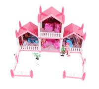 GARIOUANS Castello Miniatura Per Led Gioco Creativo Per Principesse Modellino Da Costruzione Per Interazione Genitore Divertimento Sociale Casa Delle Bambole Per Sviluppo Sensoriale e