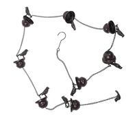 GARIOUANS Catena Pioggia Decorativa in Ferro con Campanelli Forma di Passerotto Antiruggine per Grondaie Esterni Giardino Elemento Decorativo Vintage per Scarico Acqua Downspout