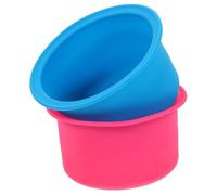 GARIOUANS Contenitore Per Fusione Della Cera in Silicone Resistente Al Calore 2 Pezzi Ciotole Antiaderenti Per Scaldacera Attività Di Depilazione Casalinga e Salone Professionale