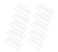 GARIOUANS Copertura in Vetro di Ricambio Trasparente per Interruttore Manuale Allarme Antincendio, 10 Pezzi, Vetro Resistente alle Alte Temperature per Sistemi di Emergenza e