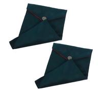 GARIOUANS Custodia in Velluto per Bibbia 2 Pezzi, Borsa Religiosa in Stile Cinese Verde Scuro con Protezione Ammortizzata e Ampio Spazio, Accessorio per Conservazione Scritture e