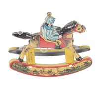 GARIOUANS Decorazione Cavallo Molla in Ferro Resistente Giocattolo Vintage da Collezione e Arredo Casa Ornamento Nostalgico per Festa
