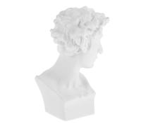 GARIOUANS di statua in miniatura Accessorio in miniatura per la casa delle bambole Scrivania statue in miniatura di case delle bambole Figurina sculture Scultura davide resina bianca