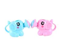 GARIOUANS Giocattoli Da Bagno Per Ragazzo Ragazza Set 2 Pezzi Annaffiatoio a Forma Di Elefante Senza Bordi Divertente Educativo Per Vasca Da Bagno Blu e Rosa