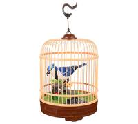 GARIOUANS Giocattolo per Uccelli Attivato dal Suono a Batteria, Ornamento a Forma di Uccellino che Cinguetta, Giocattolo da Scrivania e Decorazione per Ufficio e Soggiorno