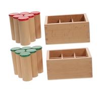 GARIOUANS Giocattolo Sonoro in Legno Per Ragazzo Ragazza Cilindri Sensoriali e Musicali Per Addestramento Uditivo Gioco Educativo Per Sviluppo Logico e Sensoriale Dimensioni Compatte e Desig