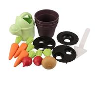 GARIOUANS Giochi da Spiaggia per Paglia di Grano Piccola e Annaffiatoio per Giardinaggio Giocattolo Sandbox Sostenibile con Kit Piantagione Carota per Gioco Interattivo e Attività di Gruppo