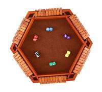 GARIOUANS Gioco di Dadi Shut The Box in Legno Classico da Tavolo Matematico per Famiglia Portatile e Interattivo