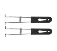 GARIOUANS Impugnatura in Acciaio Inox per Cestello Friggitore 2 Pezzi, Manico Termoresistente Clip di Fissaggio Rapido, Ricambio per Accessori Cucina Barbecue e Friggitrici Esterne