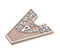 GARIOUANS Lettere in Legno Beige per Decorazione da Parete, Stile Elegante, Facile da Installare, per Educare i Ragazzo Ragazza e Decorare Aree Studio