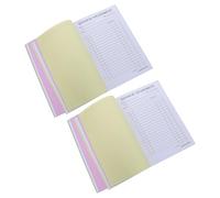 GARIOUANS Libretto Ordini di Lavoro per Imprese con 2 Pezzi, 60 Fogli per Libro, Carta, Supporto Multilingue Chiaro per Manutenzione e Flussi di Lavoro Aziendali