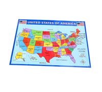 GARIOUANS Mappa Degli Stati Uniti per Aula Poster Educativo Mappa Usa Parete Colorata per Studio Geografia Decorazione Camera e Scuola