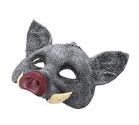 GARIOUANS Maschera da Cinghiale Grigia per Halloween e Maschera Animale per Cosplay e Feste Adatta per Performance e Esterno