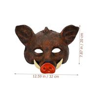 GARIOUANS Maschera Halloween Animale Cinghiale Marrone per Feste Cosplay Accessorio Foto e Travestimenti con Design Realistico e Materiale Confortevole