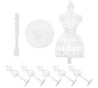 GARIOUANS Mini Manichino Artistico Cavo 6 Pezzi per Bambole, Supporto Creativo per Vestiti, Decorazione Casa delle Bambole, Regalo Ragazzo Ragazza, Accessorio per Mini Casa