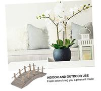 GARIOUANS Mini Ponte ad Arco in Legno per Decorazioni Miniatura Giardino Casa delle Resistente e Realistico per Scenari Esterni e Collezionisti