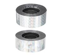 GARIOUANS Nastri Riflettenti Antidisturbo per Uccelli 2 Pezzi 2,4 Cm x 80 m per Giardino e Cortile Effetto Repellente Ecologico Resistente a Pioggia e Sole