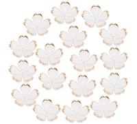 GARIOUANS Pezzi Perline Acriliche Leggere e Facili da Abbinare 100 Pezzi a Forma di Fiore di Ciliegio e Realizzazione di Fermagli Bianche per Accessori per Chioma per Occasioni Speciali