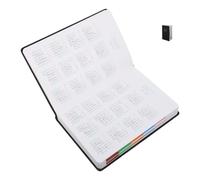 GARIOUANS Pianificatore Non Datato per Studio e Viaggi Agenda Scolastica Nera Portatile con Calendario Mensile Diario Abitudini e Organizer Settimanale per Appunti e Produttività