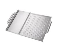 GARIOUANS Piastra Barbecue Quadrata in Inossidabile con Antiaderenti per Gas Vassoio Resistente e Durevole per e Outdoor