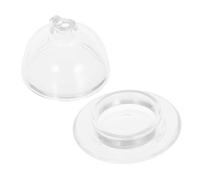 GARIOUANS Piatto Per Inchiostro in Vetro Trasparente Per Calligrafia Cinese Coperchio Cupola Per Ridurre Evaporazione Design Compatto Adatto Ai Viaggi Per Pittura Sumi e Disegno