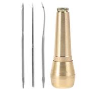 GARIOUANS Punteruolo per Scarpe Ago Uncinato e Manico Robusto in Rame, Strumento Manuale per Riparazione e Rinforzo Suole, Kit per Riparazione Scarpe Fai da Te, Facile da Usare