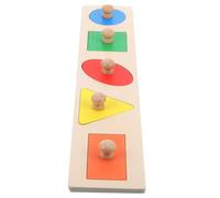 GARIOUANS Puzzle in Legno con Manopole per Educativo Geometriche e Colori Montessori Prescolare per Stimolare Abilità Motorie e Apprendimento Sensoriale