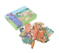 GARIOUANS Puzzle in Legno Educativo Tema Fattoria per Gioco Montessori per Ragazzi e Ragazze da Anni Puzzle Cartoon Sicuro in Materiale Naturale Regalo Compleanno e Festa