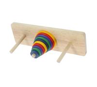 GARIOUANS Puzzle in Legno Intellettuale Colorato Torre Hanoi Rompicapo per Adulti e Sicuro e Durevole per Feste e Relax Strumento per Sviluppo Intellettivo e